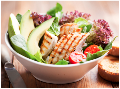 Chicken Lunch Salad with Lime Dressing